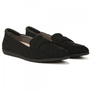 Black Fabric Women's Dr. Scholl's Emilia Loafers | 32105-EKRC