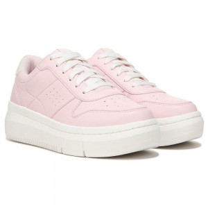 Pink Synthetic Women's Dr. Scholl's Savoy Platform Sneakers | 52139-CWJF