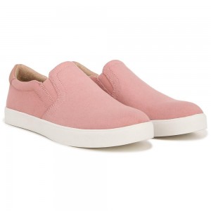 Rose Pink Fabric Women's Dr. Scholl's Madison Slip On Sneakers | 81395-PDQL