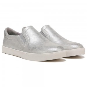 Silver Women's Dr. Scholl's Madison Slip On Sneakers | 25610-BZMS