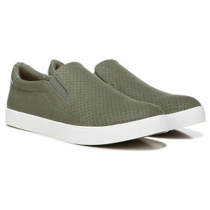 green Willow Micro Perf Women's Dr. Scholl's Madison Slip On Sneakers | 20745-SXFA