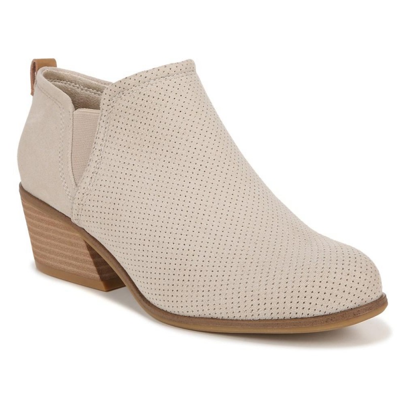 Beige Fabric Women's Dr. Scholl's Laurel Ankle Boots | 14708-KOJS