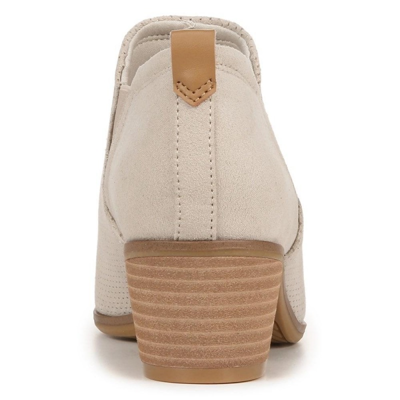 Beige Fabric Women's Dr. Scholl's Laurel Ankle Boots | 14708-KOJS