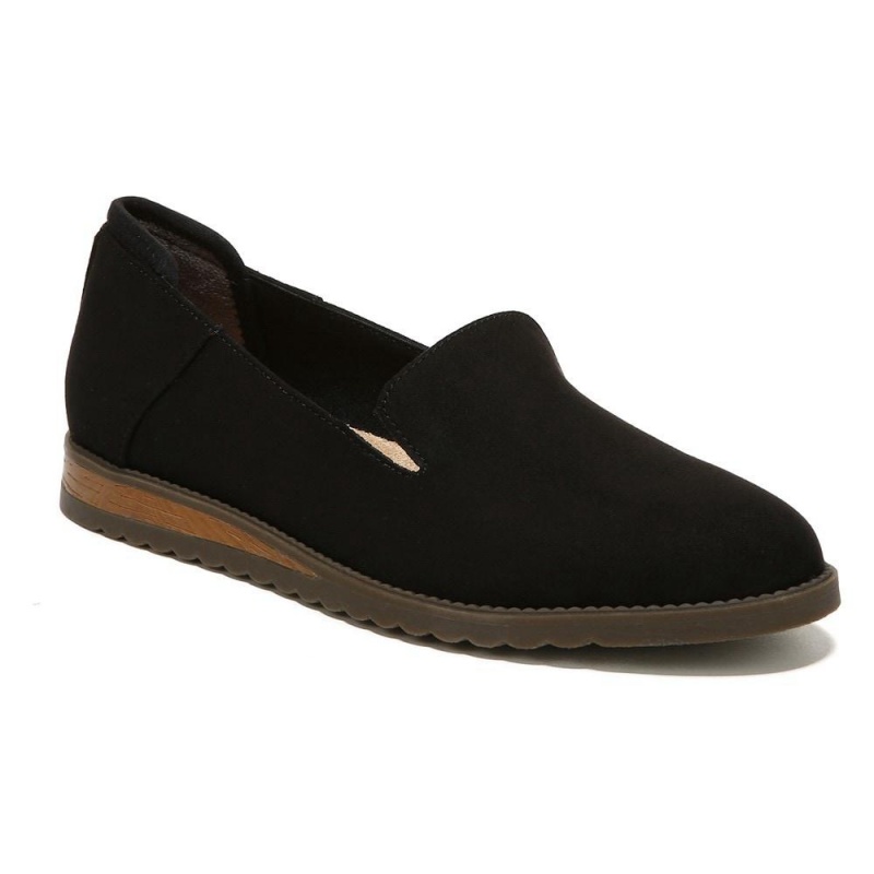 Black Fabric Women's Dr. Scholl's Jetset Loafers | 48235-NLRG