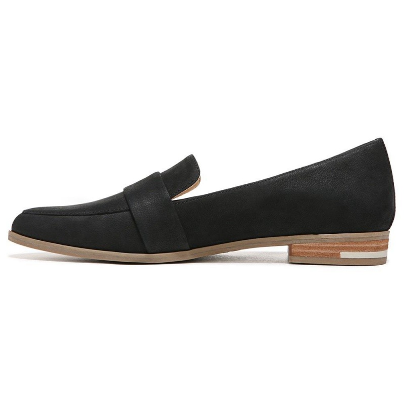 Black Leather Women's Dr. Scholl's Faxon Loafers | 06345-DZHC