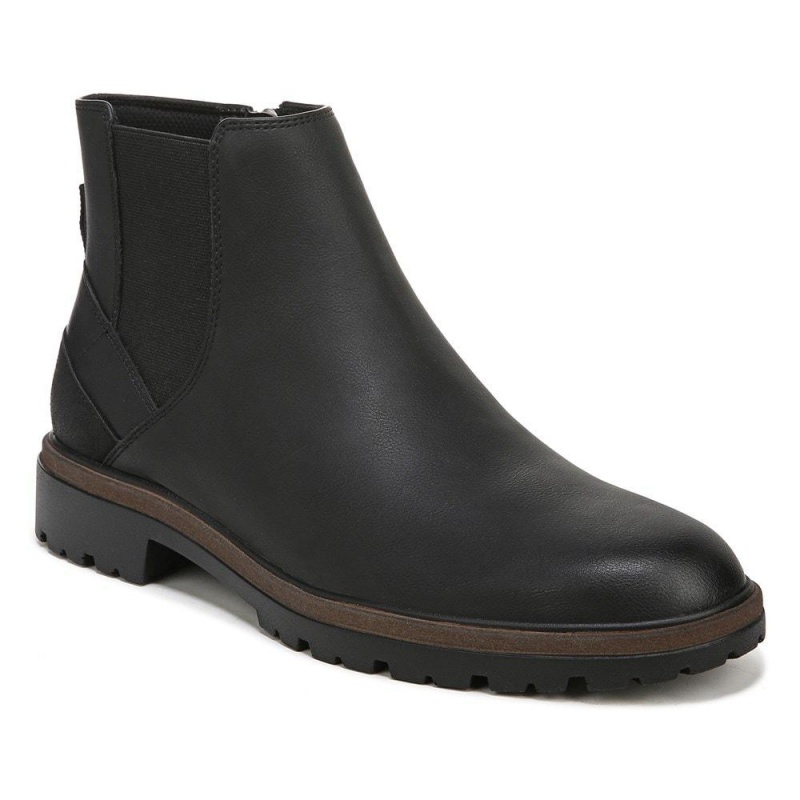 Black Men's Dr. Scholl's Graham Chelsea Boot Booties | 94581-ODAV