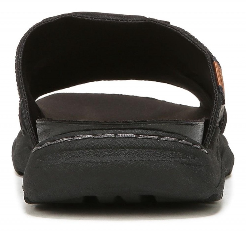 Black Men's Dr. Scholl's Hawthorne Slide Sandals | 52094-OLAI