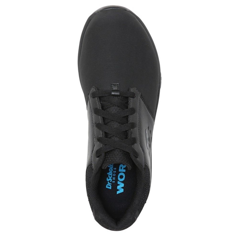 Black Men's Dr. Scholl's Intrepid Slip Resistant Sneakers | 07612-NZAV