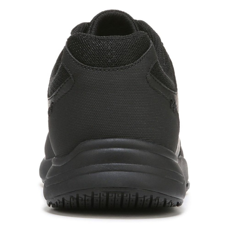 Black Men's Dr. Scholl's Intrepid Slip Resistant Sneakers | 07612-NZAV