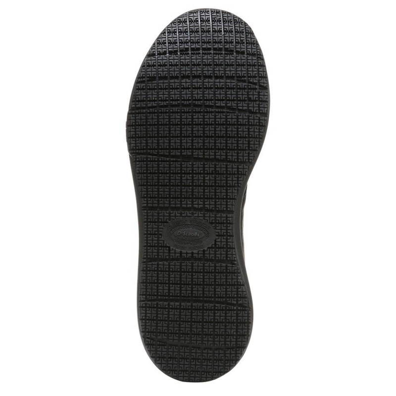 Black Men's Dr. Scholl's Intrepid Slip Resistant Sneakers | 07612-NZAV