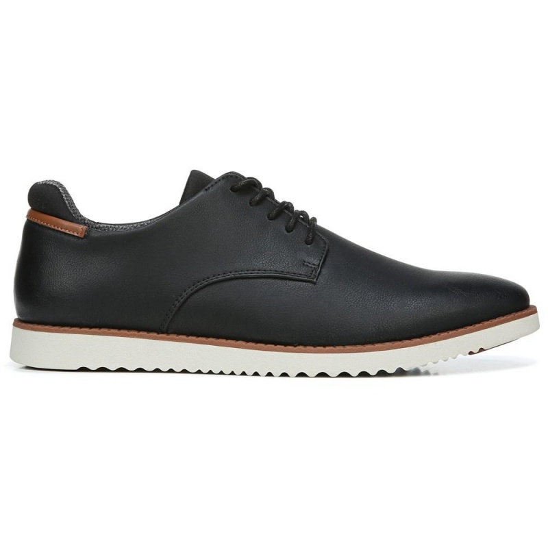 Black Men's Dr. Scholl's Sync Oxfords Shoes | 59814-LPXR