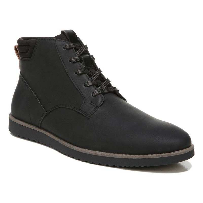 Black Men's Dr. Scholl's Syndicate Chukka Lace Up Boots | 34802-NKVZ