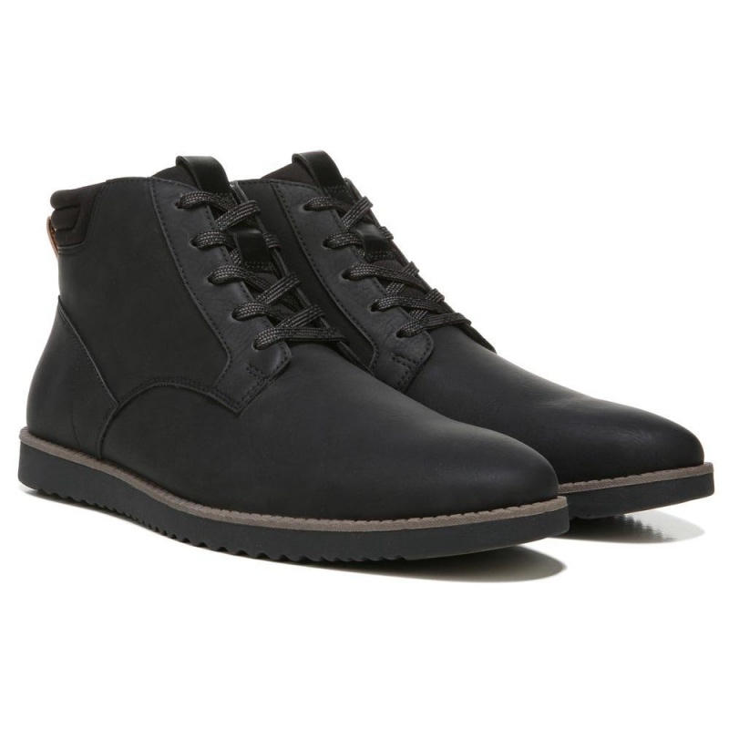 Black Men\'s Dr. Scholl\'s Syndicate Chukka Lace Up Boots | 34802-NKVZ