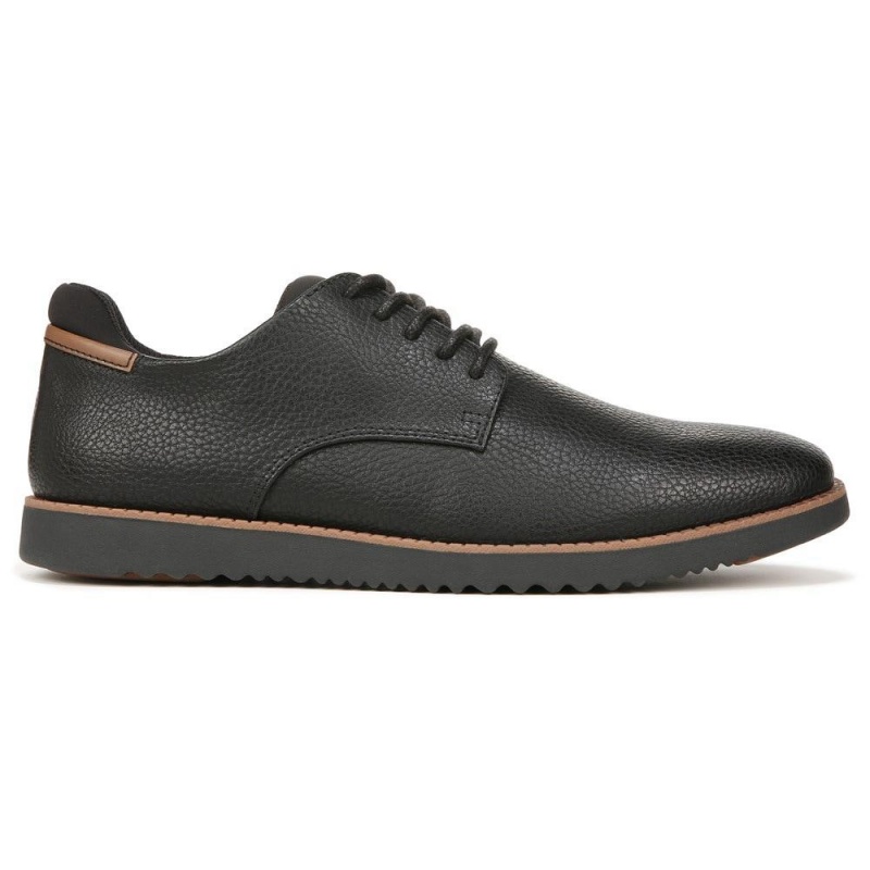 Black Smooth Men's Dr. Scholl's Sync Oxfords Shoes | 27934-GDBE