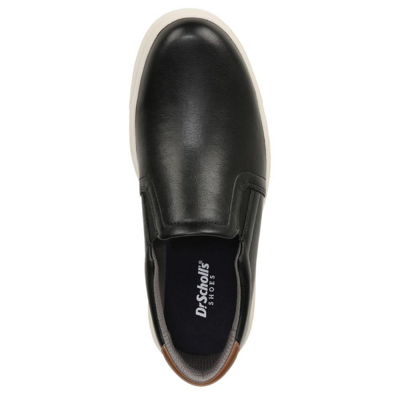 Black Synthetic Men's Dr. Scholl's Madison Slip On Sneakers | 10584-ROUC