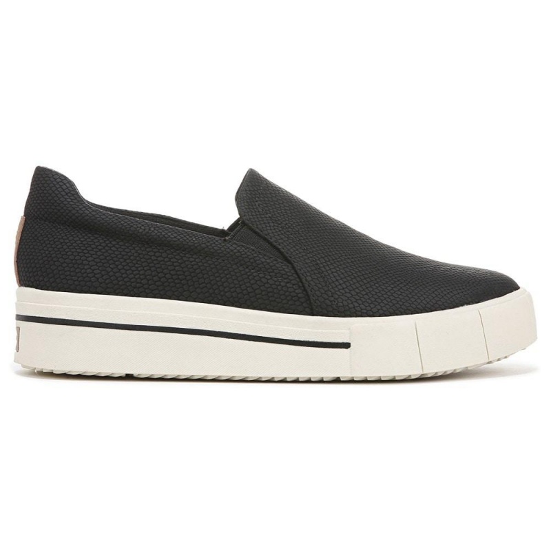 Black Synthetic Women's Dr. Scholl's Happiness Lo Slip On Sneakers | 28609-JTSU