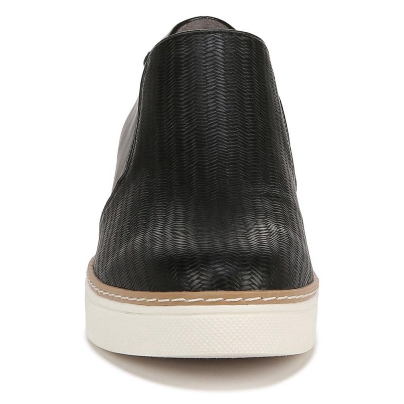 Black Synthetic Women's Dr. Scholl's If Only Wedge High Top Sneakers | 81973-VMPX