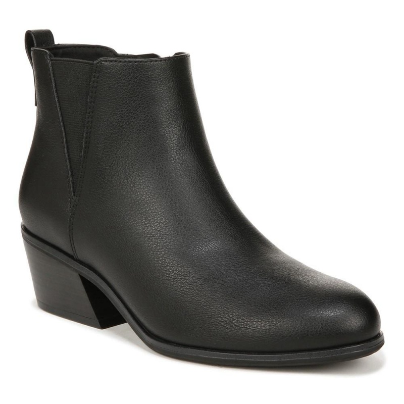 Black Synthetic Women's Dr. Scholl's Lacy Ankle Boots | 57312-EMUV