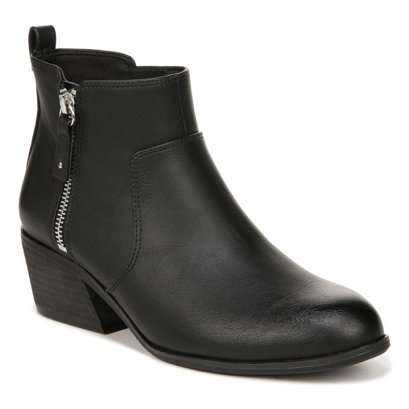 Black Synthetic Women's Dr. Scholl's Lawless Ankle Boots | 21954-AHTR