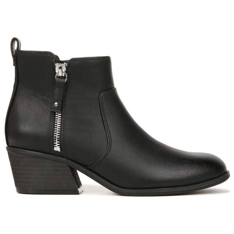 Black Synthetic Women's Dr. Scholl's Lawless Ankle Boots | 21954-AHTR