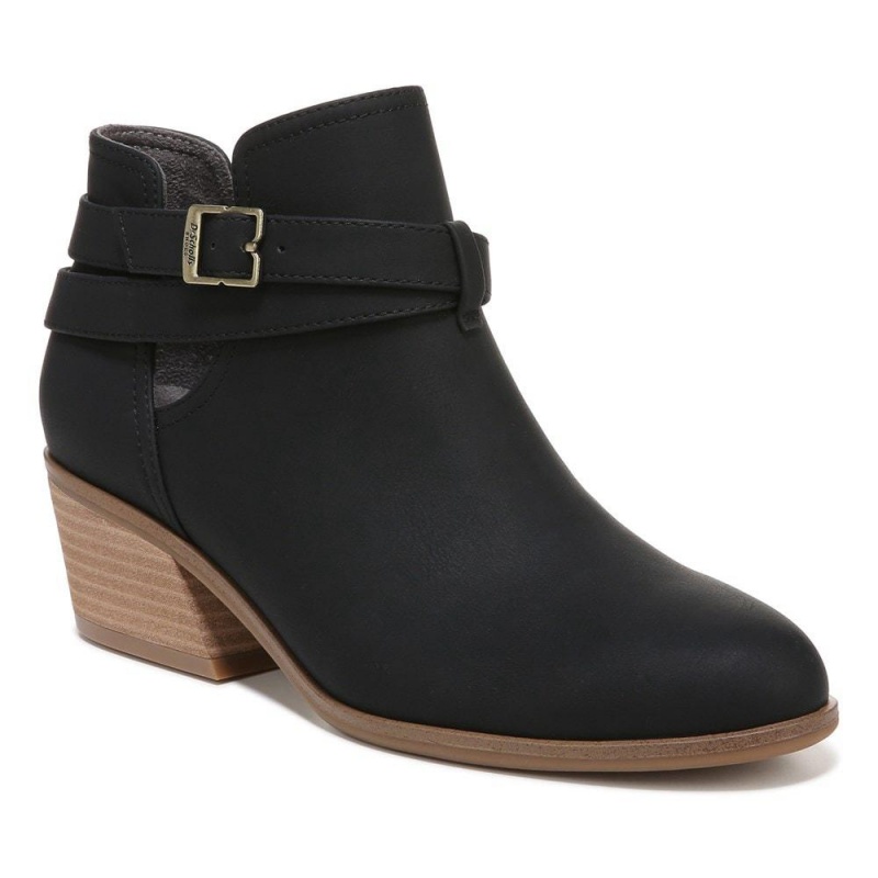 Black Synthetic Women's Dr. Scholl's Literally Ankle Boots | 61408-DPTV