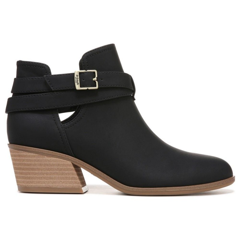 Black Synthetic Women's Dr. Scholl's Literally Ankle Boots | 61408-DPTV