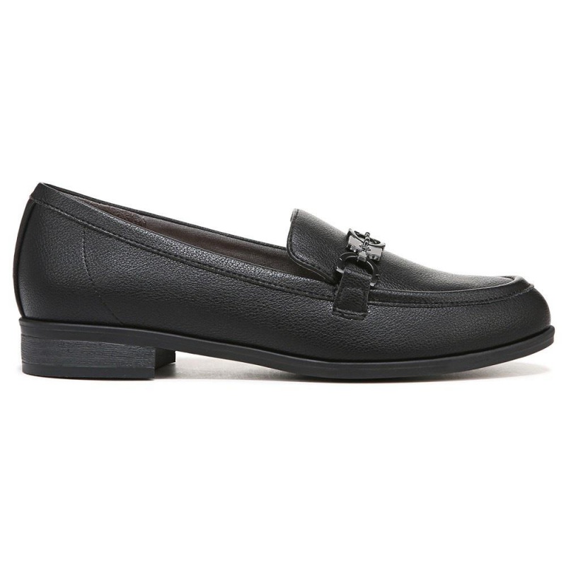 Black Synthetic Women's Dr. Scholl's Rate Adorn Loafers | 95120-VLKD