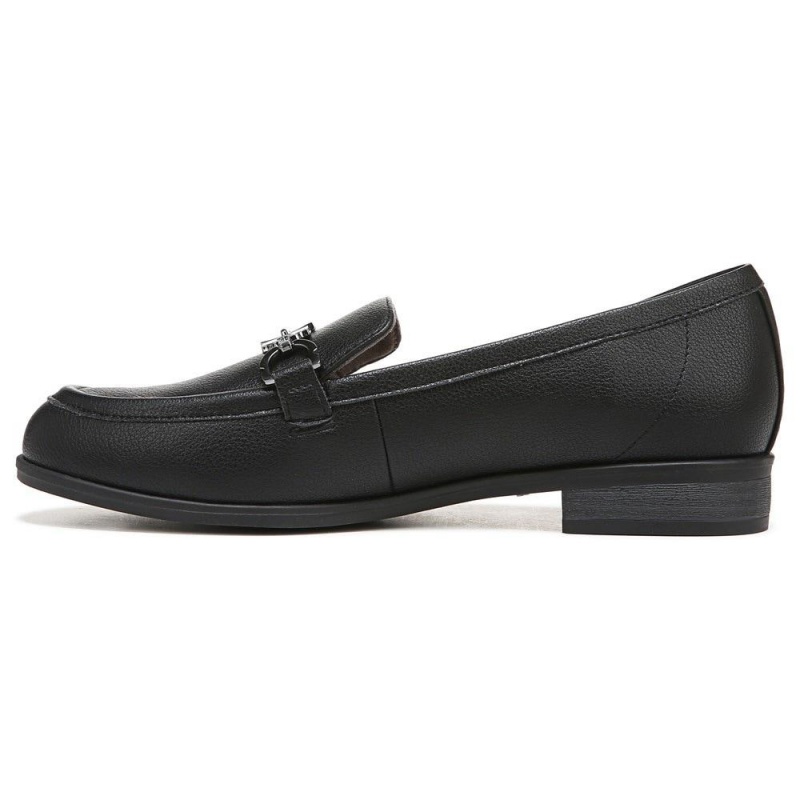 Black Synthetic Women's Dr. Scholl's Rate Adorn Loafers | 95120-VLKD