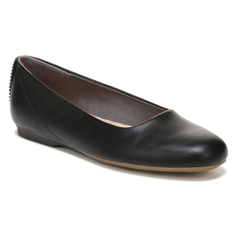 Black Synthetic Women's Dr. Scholl's Wexley Ballet Flats | 29715-UWQI