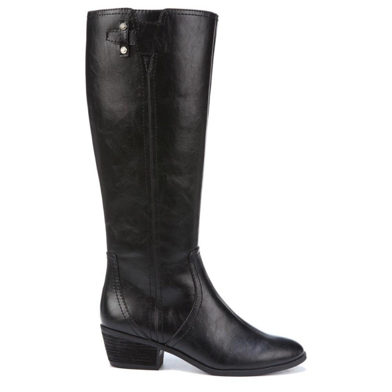 Black Women's Dr. Scholl's Brilliance Knee-High Boots | 37450-RJDW