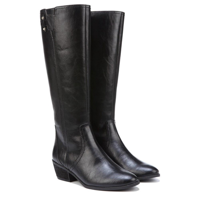 Black Women\'s Dr. Scholl\'s Brilliance Knee-High Boots | 37450-RJDW