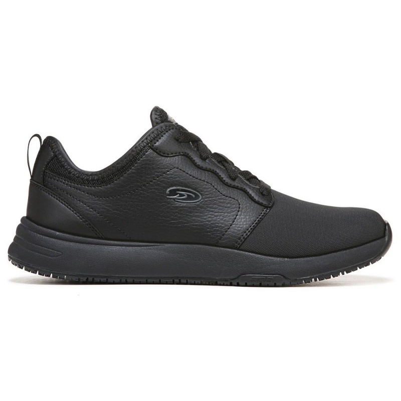 Black Women's Dr. Scholl's Drive Slip Resistant Sneakers | 78352-UHGC