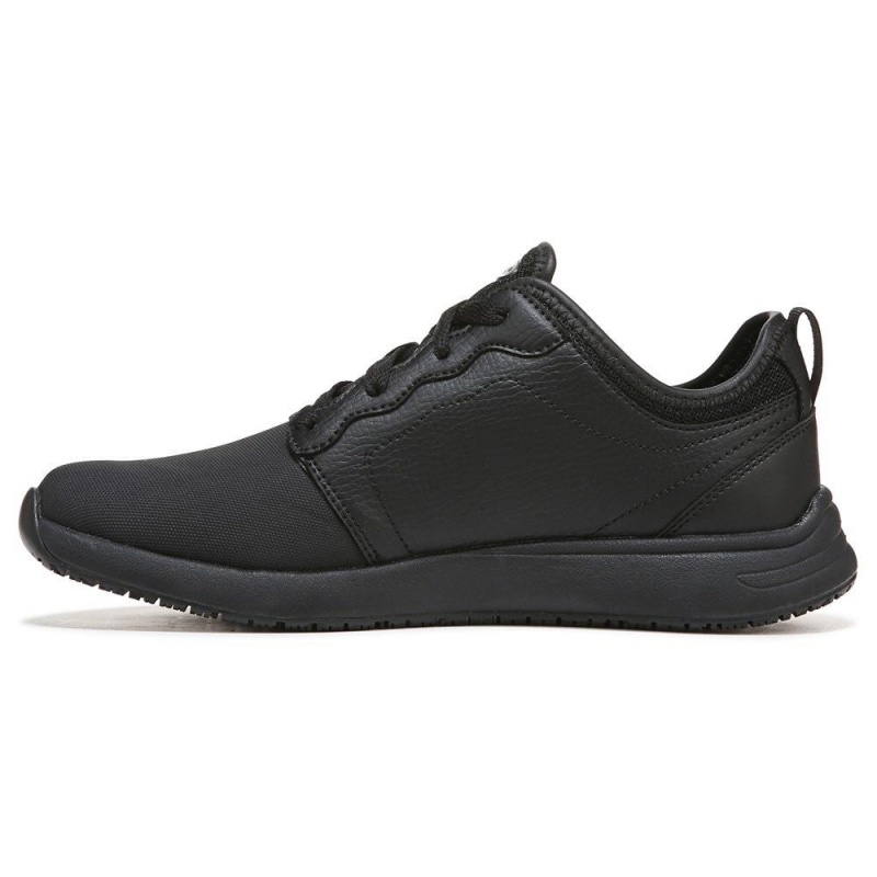 Black Women's Dr. Scholl's Drive Slip Resistant Sneakers | 78352-UHGC