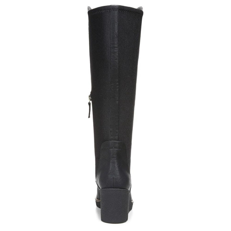 Black Women's Dr. Scholl's Lindy Knee High Wedge Boots | 65180-WRPH