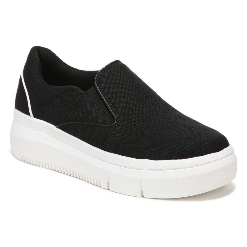 Black Women's Dr. Scholl's Savoy Platform Slip On Sneakers | 05679-RSKF