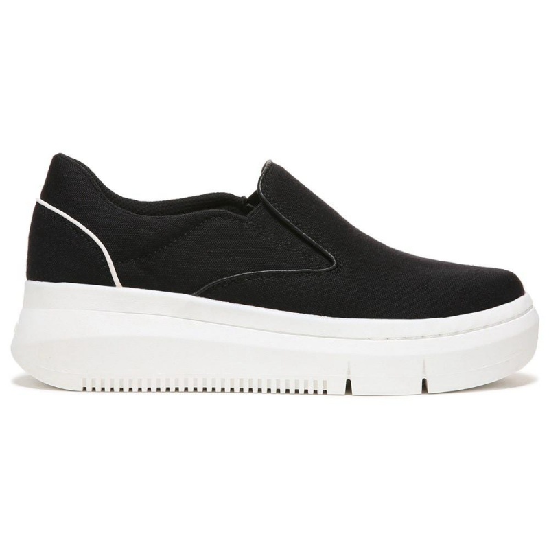 Black Women's Dr. Scholl's Savoy Platform Slip On Sneakers | 05679-RSKF