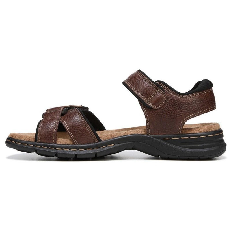 Briar Brown Men's Dr. Scholl's Gus Sandals | 91038-KNIB