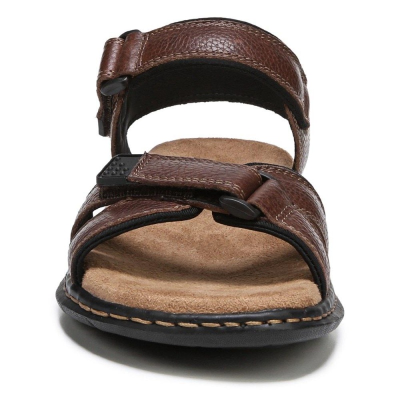 Briar Brown Men's Dr. Scholl's Gus Sandals | 91038-KNIB