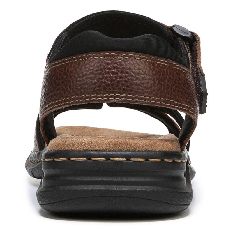 Briar Brown Men's Dr. Scholl's Gus Sandals | 91038-KNIB