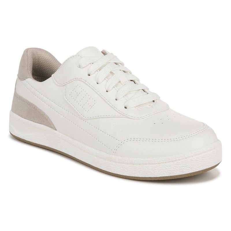 Bright White Synthetic Women's Dr. Scholl's Dink It Casual Sneakers | 09815-QAVK