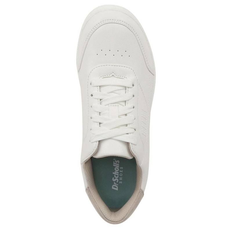 Bright White Synthetic Women's Dr. Scholl's Dink It Casual Sneakers | 09815-QAVK