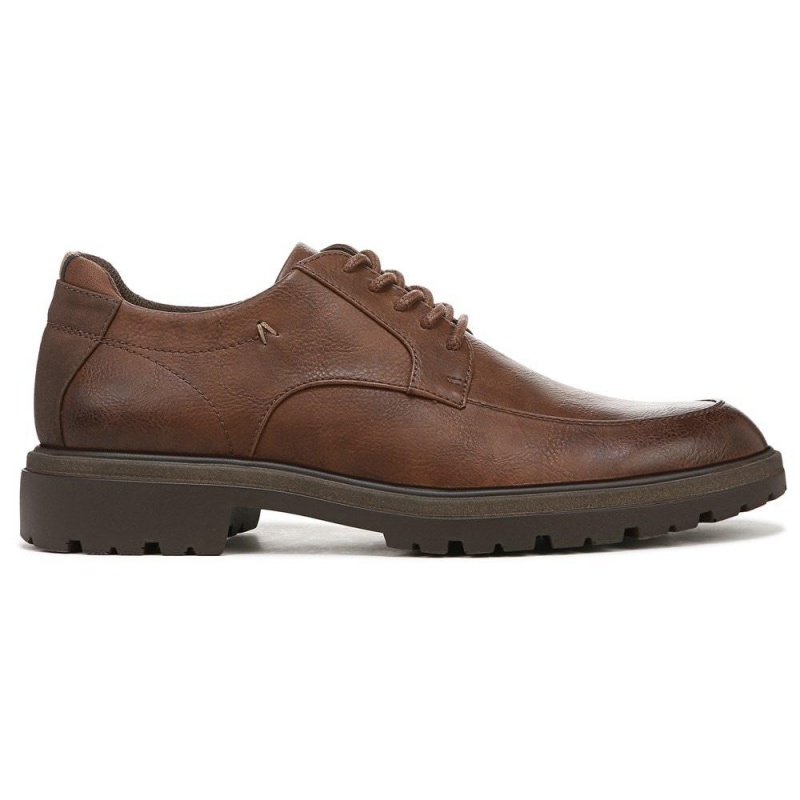 Brown Dark Tan Men's Dr. Scholl's Gerard Oxfords Shoes | 59728-NMGF