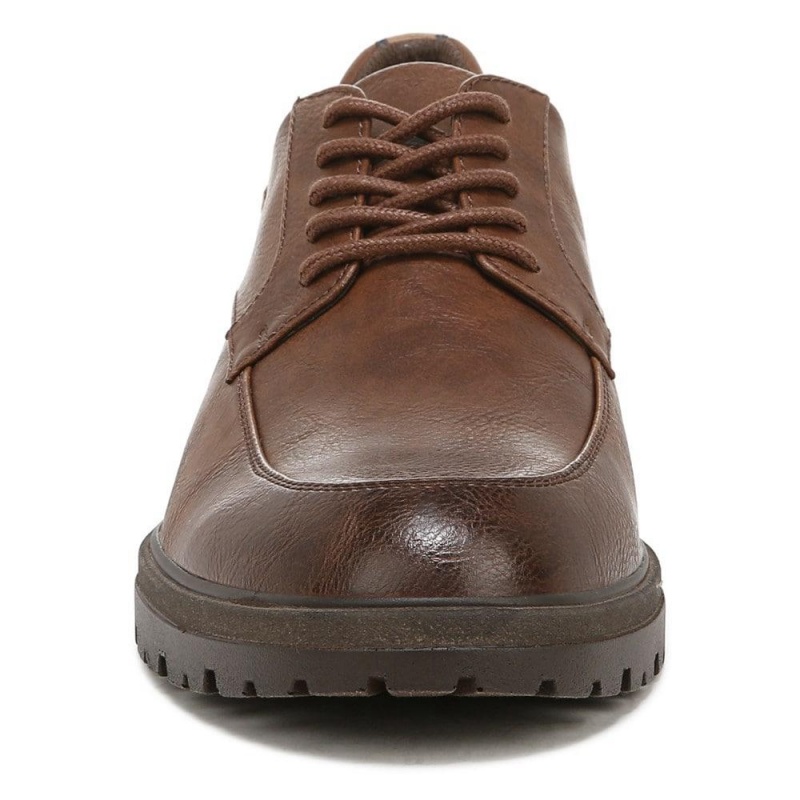 Brown Dark Tan Men's Dr. Scholl's Gerard Oxfords Shoes | 59728-NMGF