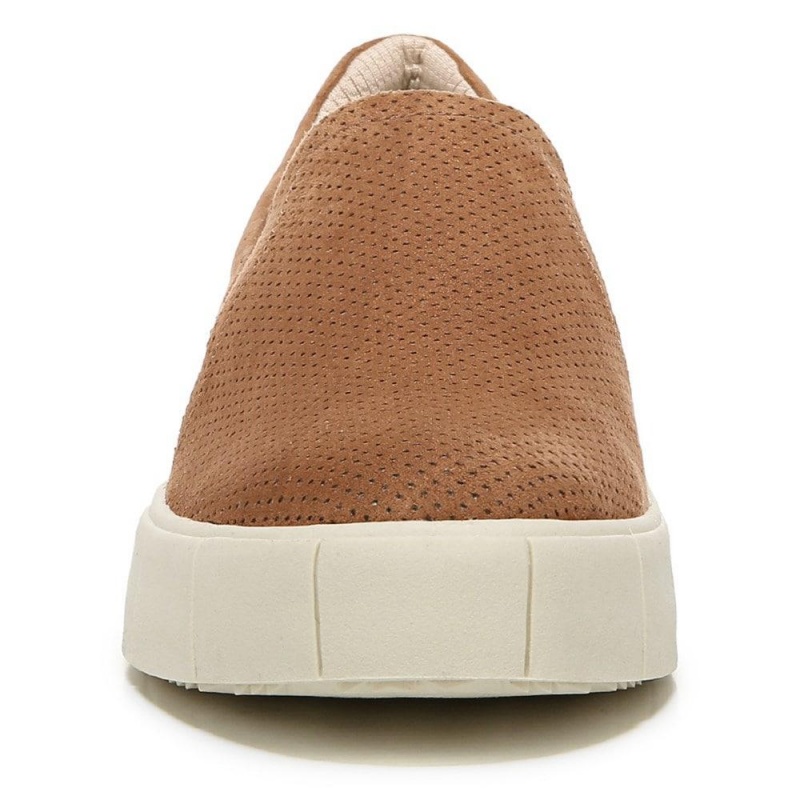 Brown Fabric Women's Dr. Scholl's Happiness Lo Slip On Sneakers | 79130-FJDC