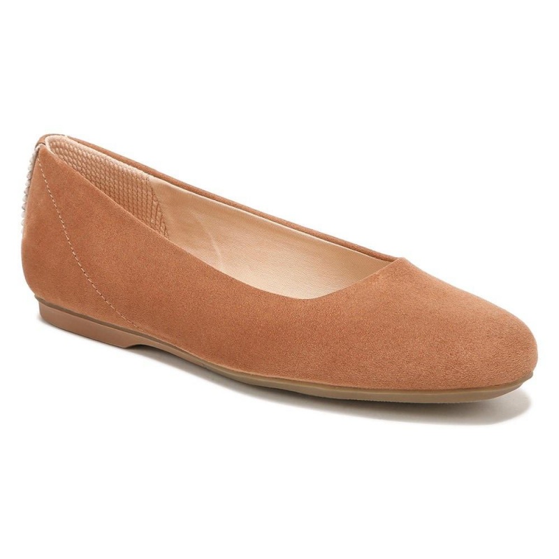 Brown Fabric Women's Dr. Scholl's Wexley Ballet Flats | 32815-LZBT