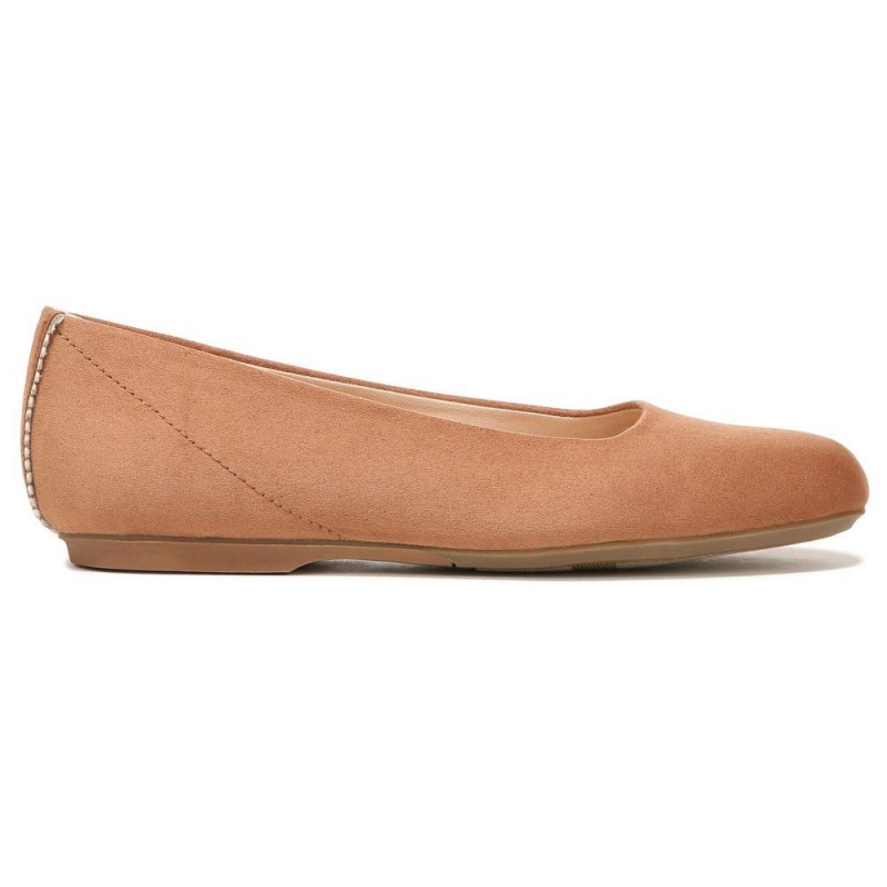 Brown Fabric Women's Dr. Scholl's Wexley Ballet Flats | 32815-LZBT