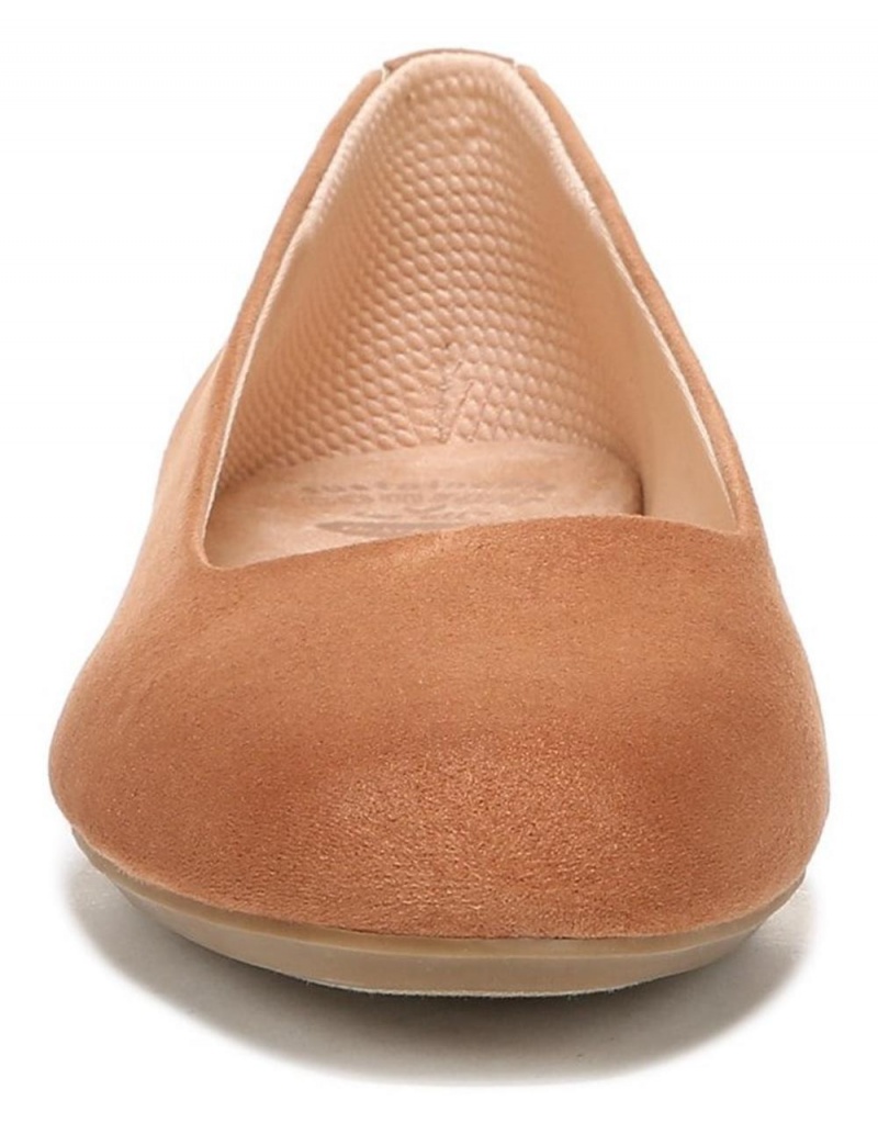 Brown Fabric Women's Dr. Scholl's Wexley Ballet Flats | 32815-LZBT