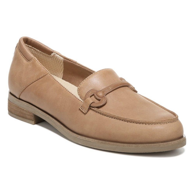 Brown Honey Leather Women's Dr. Scholl's Avenue Loafers | 34680-NKZS