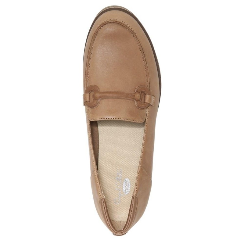 Brown Honey Leather Women's Dr. Scholl's Avenue Loafers | 34680-NKZS