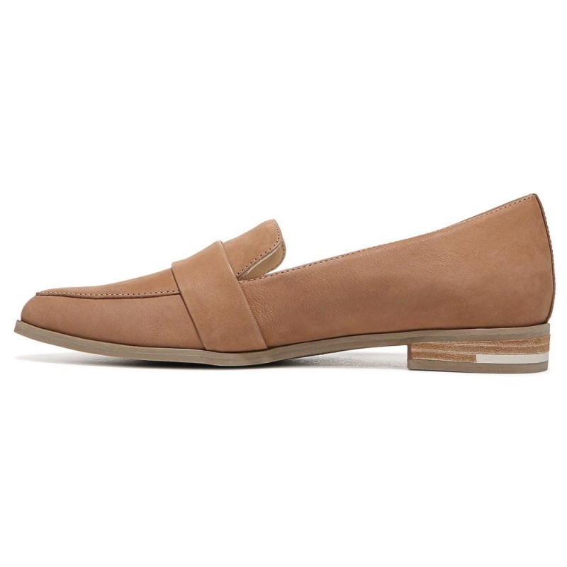 Brown Honey Leather Women's Dr. Scholl's Faxon Loafers | 27650-JCSY